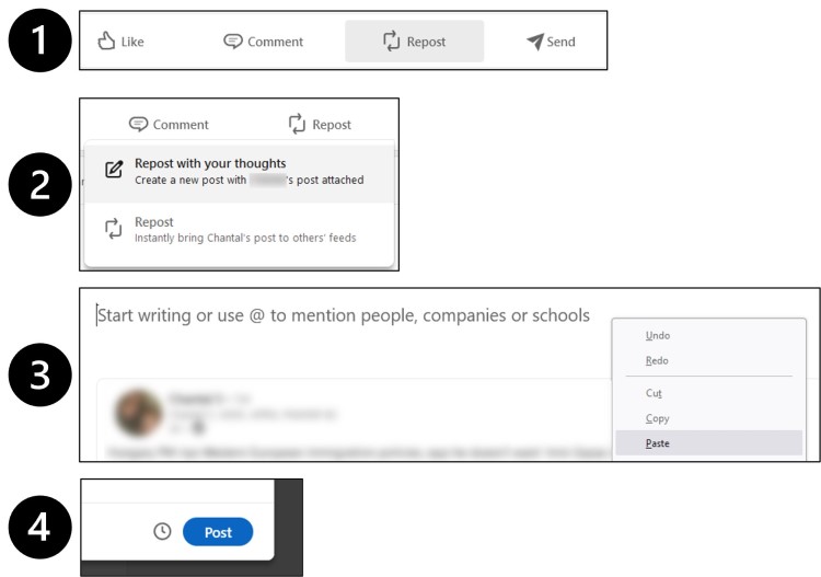 Repost Instructions